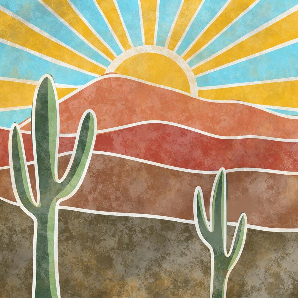 Cactus In The Desert 1