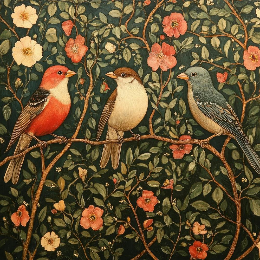 Birds On A Branch Art 20
