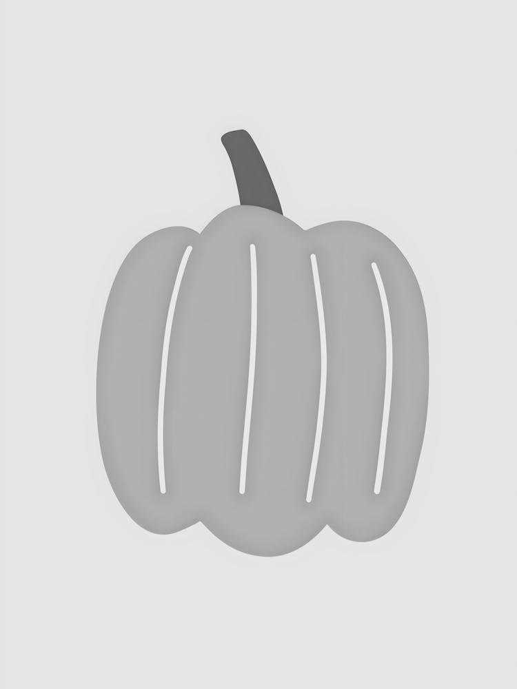 Pumpkin On A White Background 1