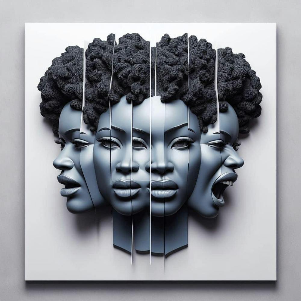 Three Women With Afros