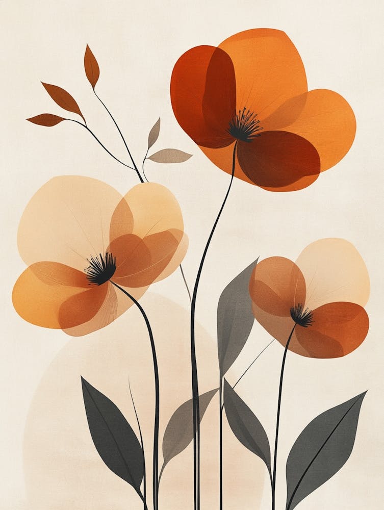 Orange Poppies 6