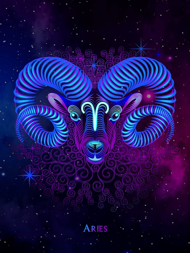 Aries Zodiac Sign — Zodiac neon signs