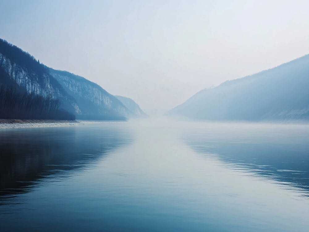Reflection Of Mountains In A Lake