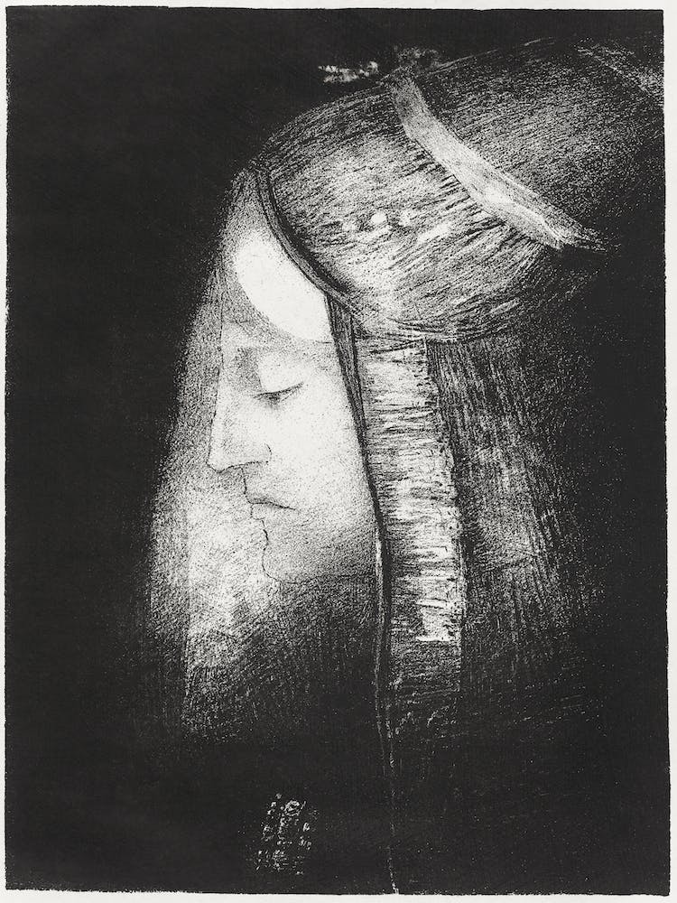 Profile Of Light (1886), Odilon Redon