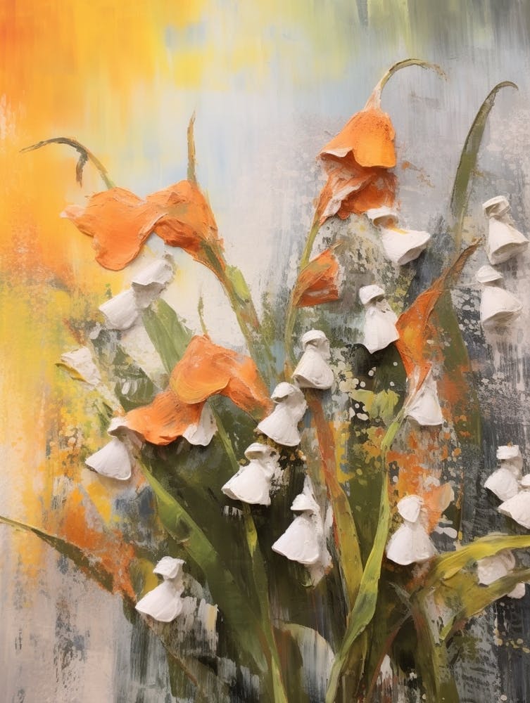 Fall Flower Painting Lily Of The Valley 2