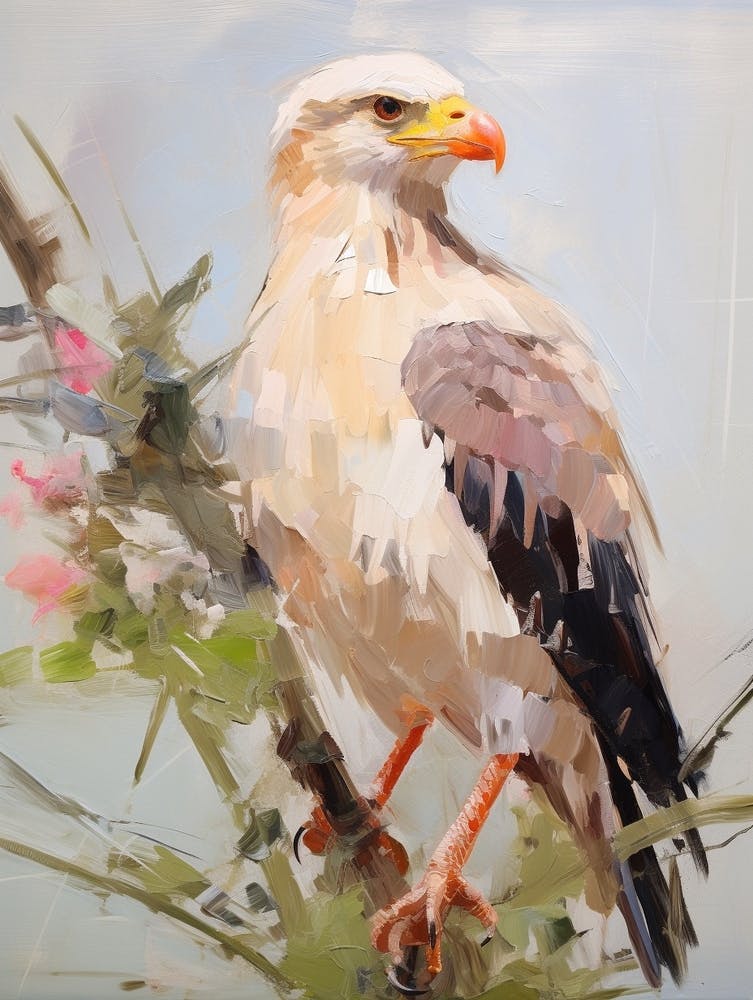 Bird Painting Crested Caracara 4