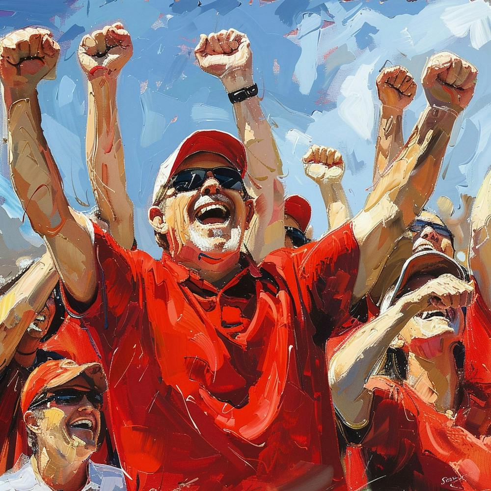 A Sports Fans Cheering Oil Painting Illustration 1718674763 3