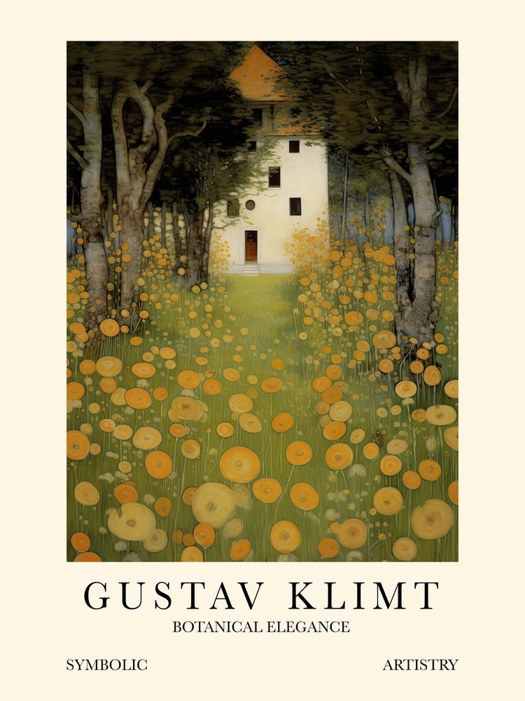 Gustav Klimt Citrus Garden Poster