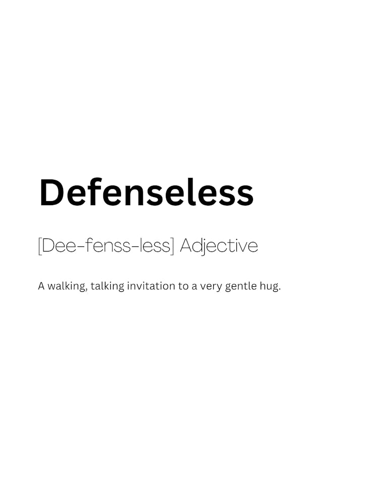 Defenseless Definition Meaning