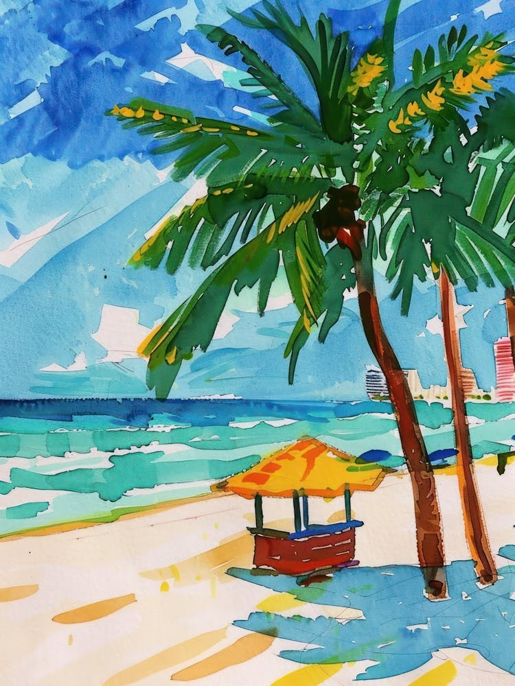 Travel Poster Happy Places Miami Beach 4