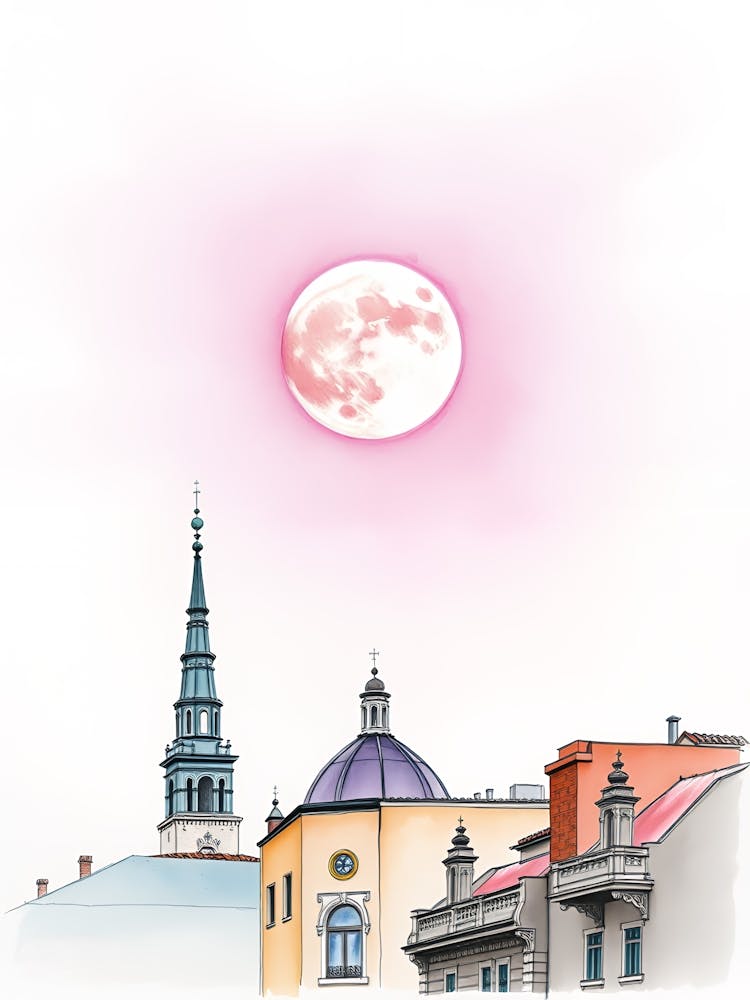 Full Moon Over Old Town