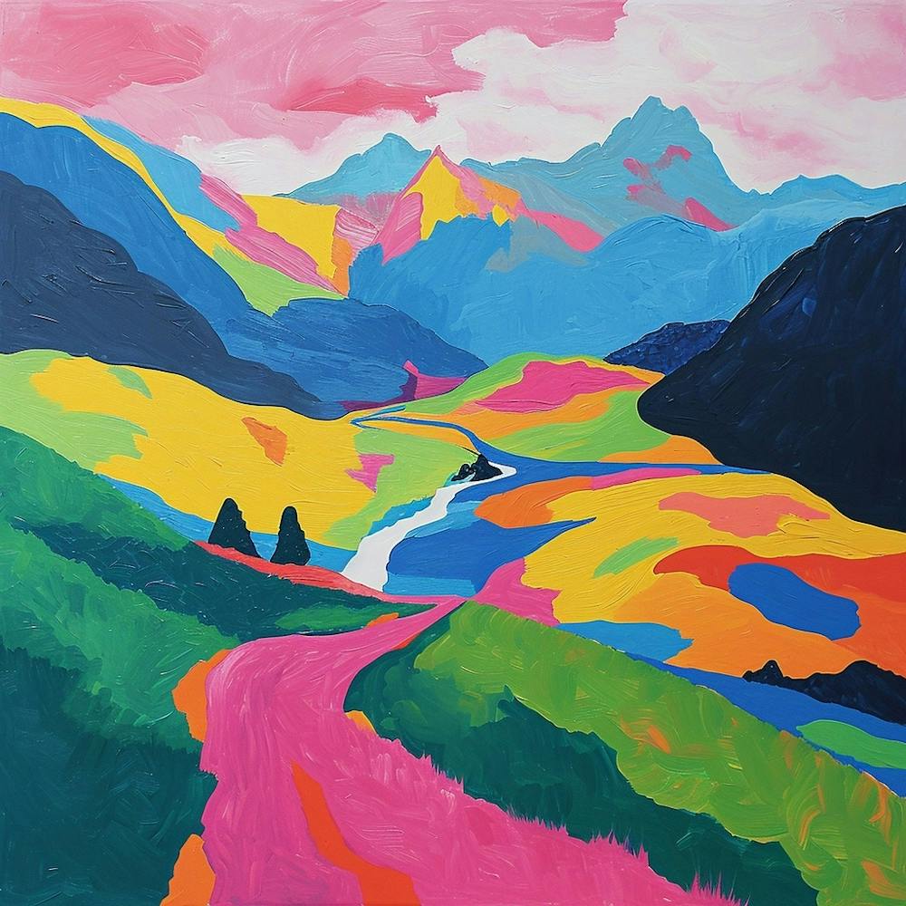 Colourful Abstract Tatra National Park Poland 2