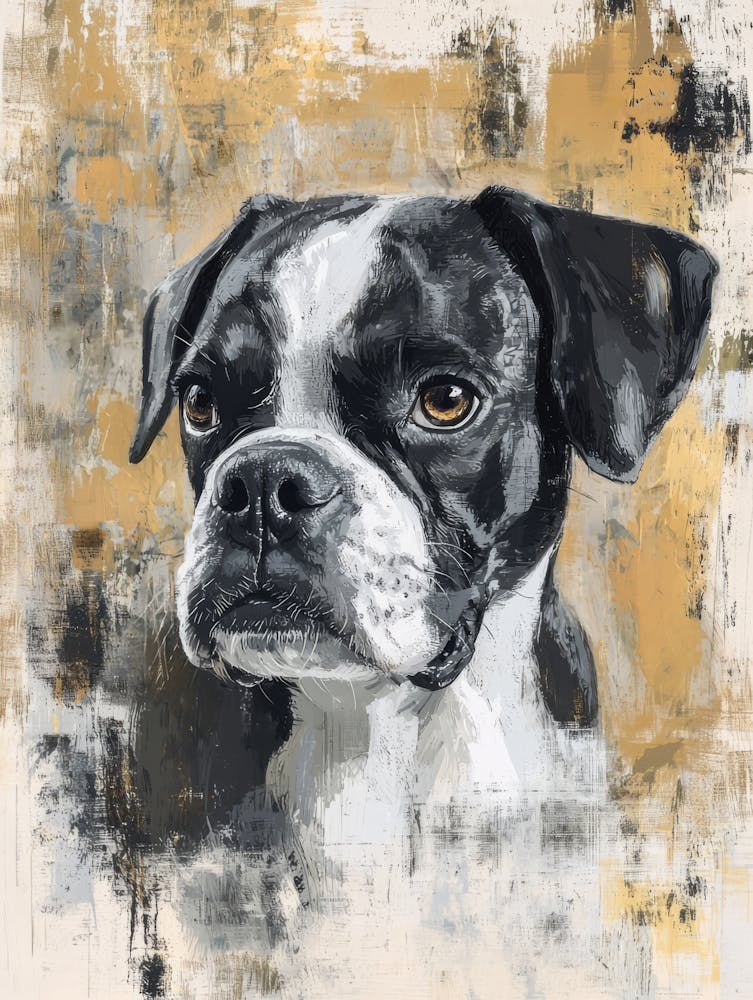 Boston Terrier Leinwanddruck