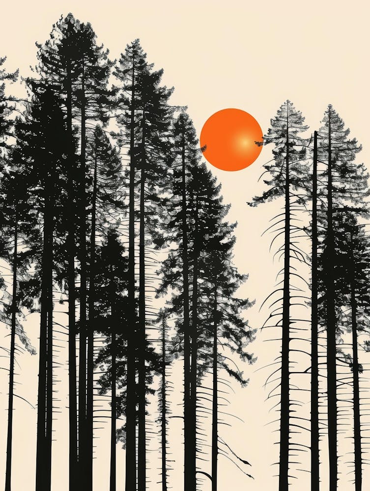 Sunset In The Forest 15