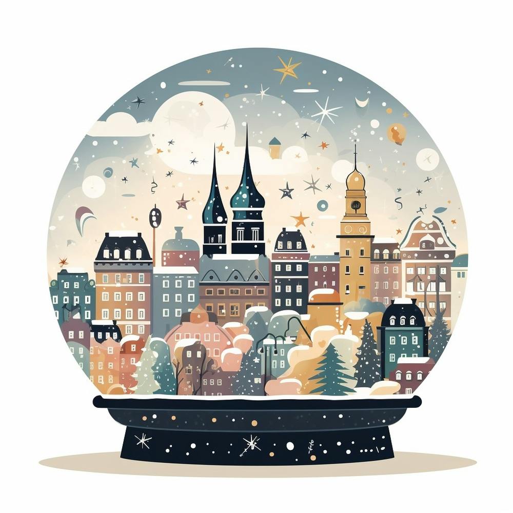 Prague Czech Republic 1 Snowglobe