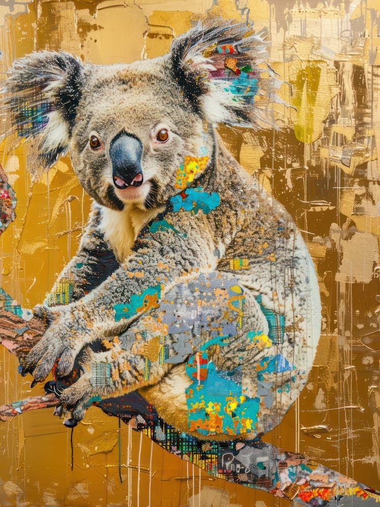 Koala Gold Effect Collage 3