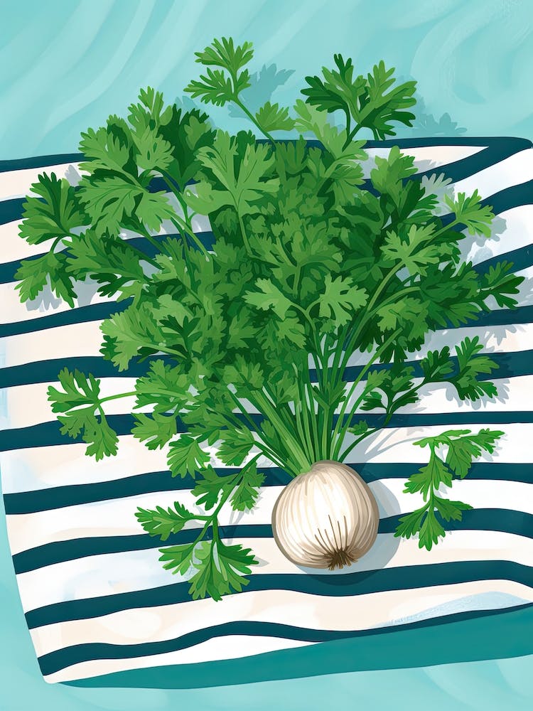Cilantro Summer Illustration 7