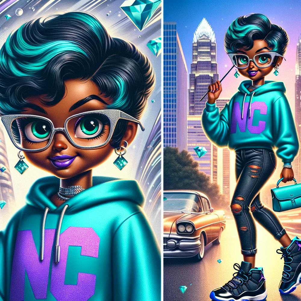 Vibrant Charlotte girl