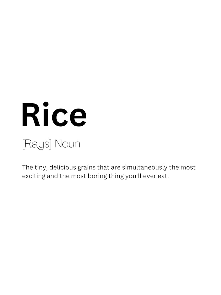 Rice Definition Meaning 1