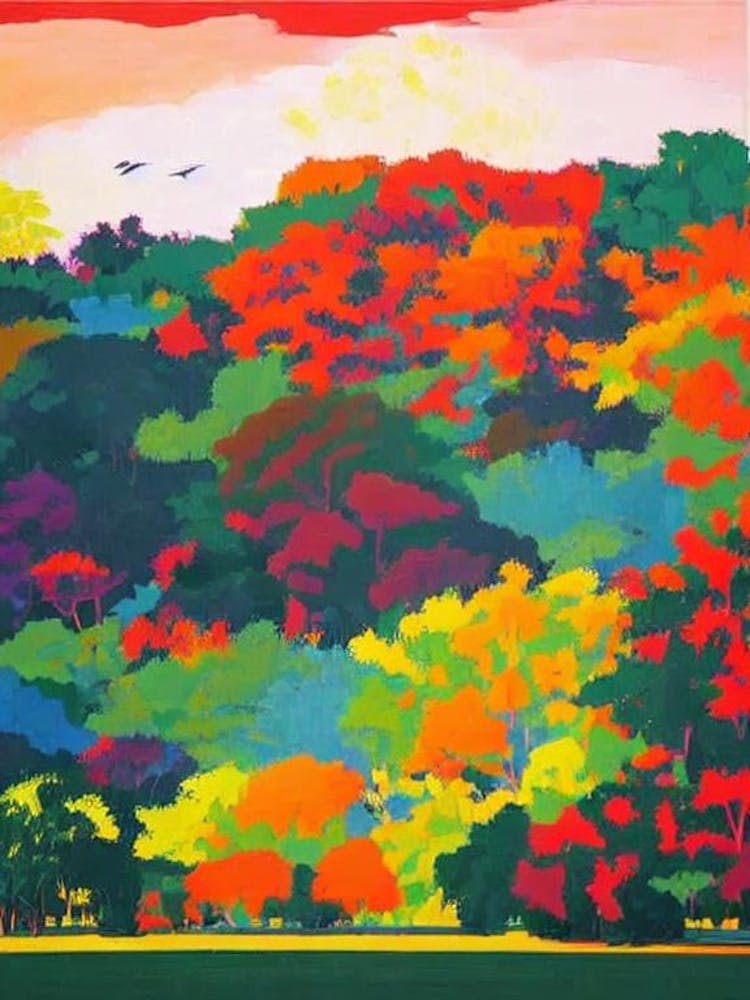 Yala National Park Sri Lanka Abstract Colourful