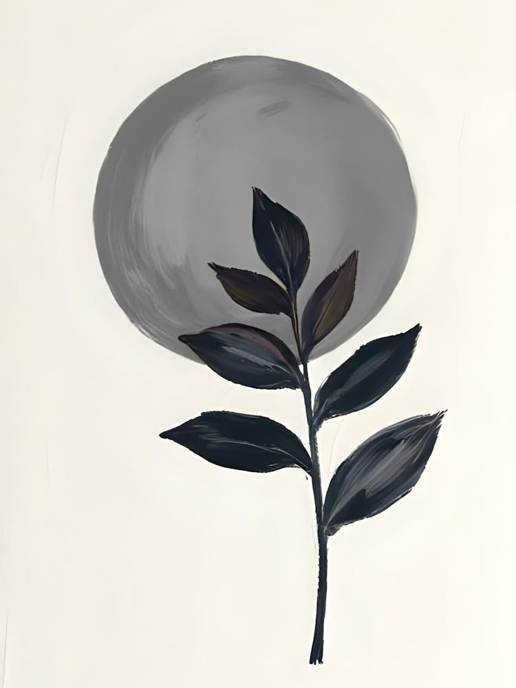 Moon And Leaves 1