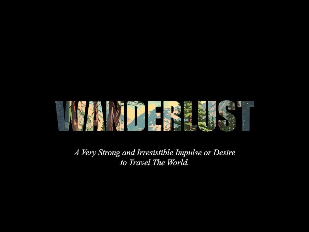 Wanderlust Poster Retro Wooded Pines 8