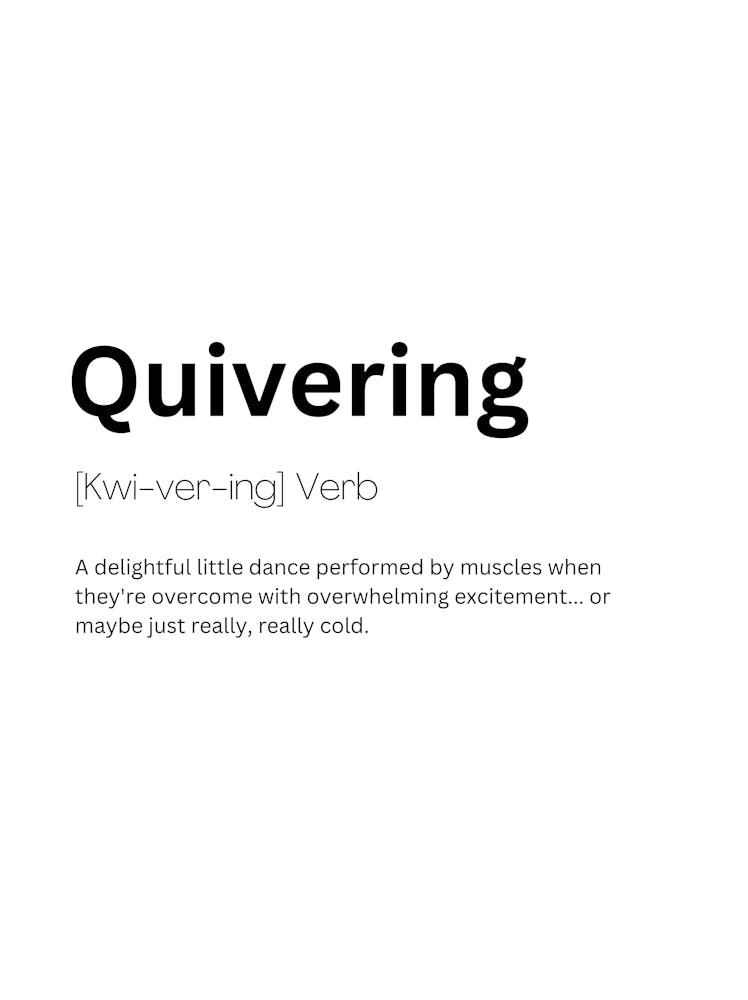 Quivering Definition Meaning