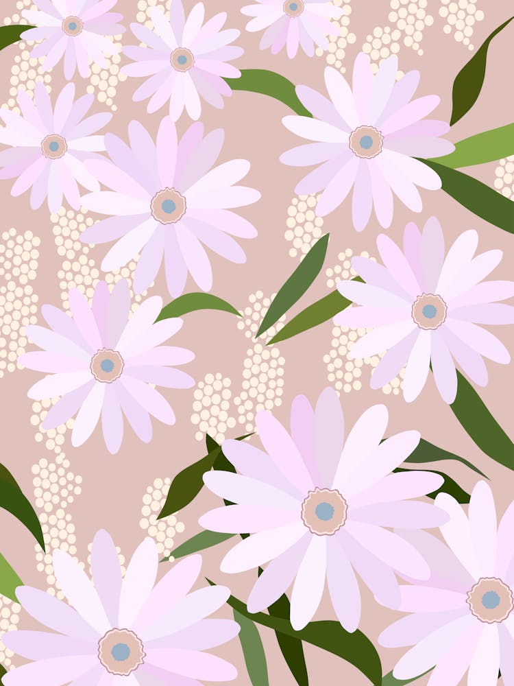 Playful Daisies | 02 - Lilac And Blush Pink