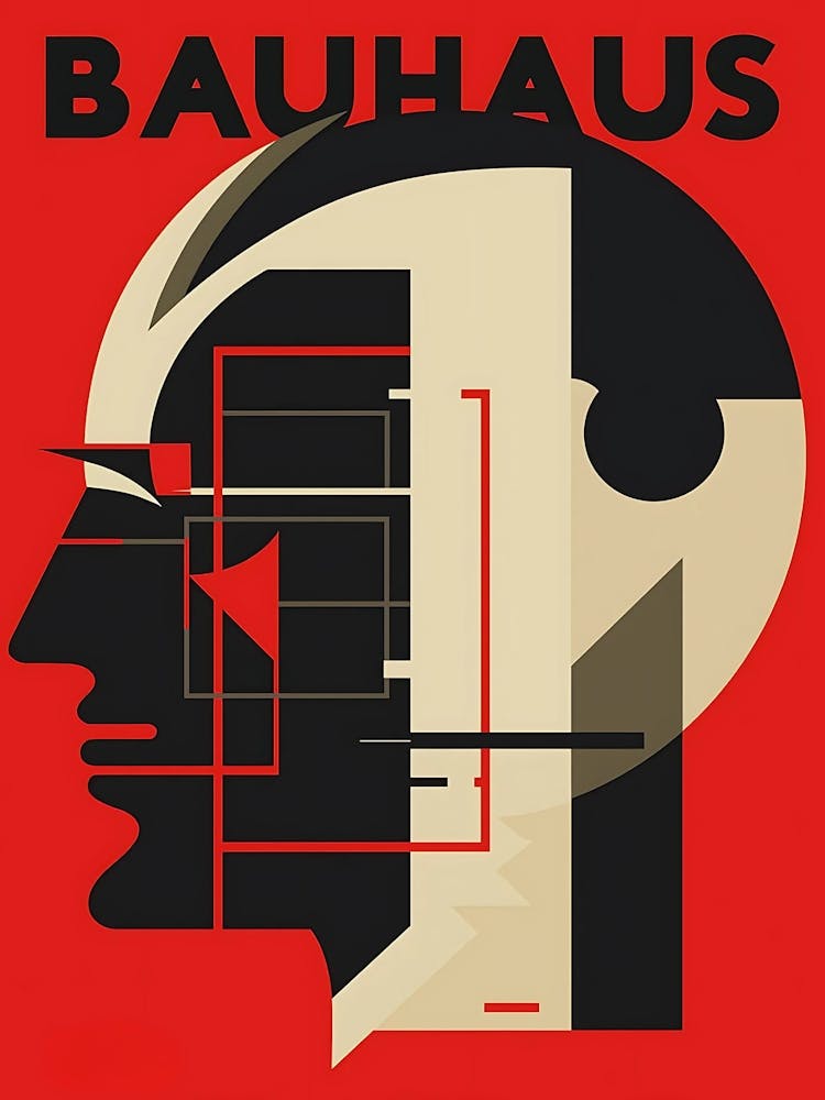 Bauhaus Face Artwork