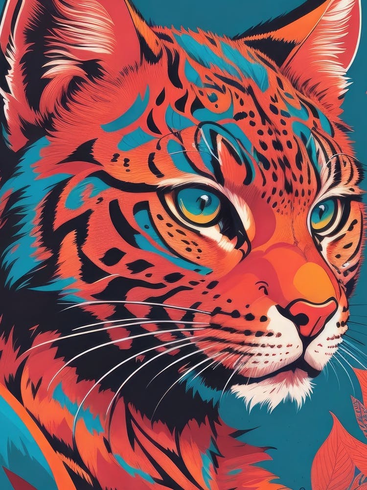 Leopard Colorful Retro