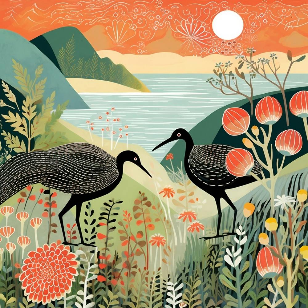 Oiseau dans la nature Kiwi 2