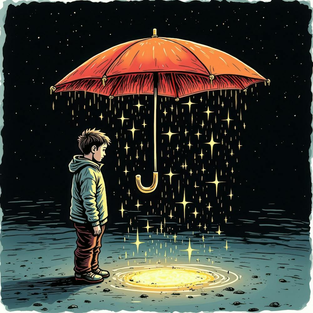 Child In The Rain