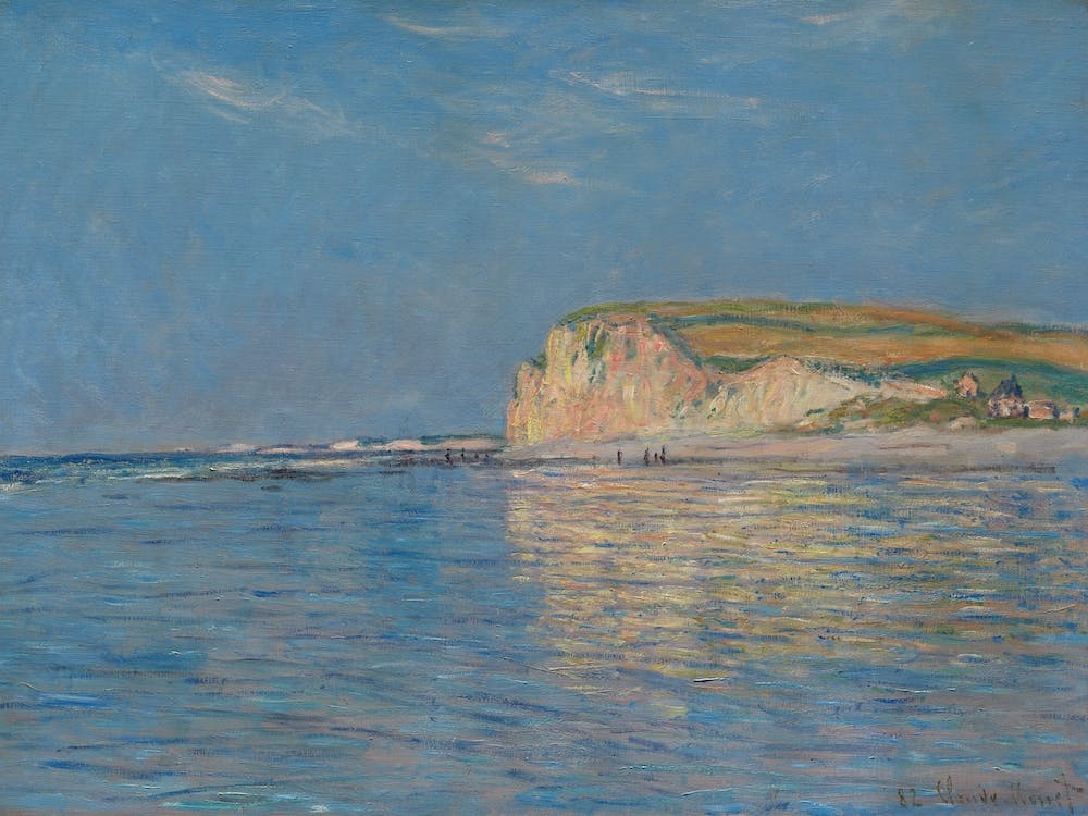 Low Tide At Pourville, Near Dieppe, Claude Monet