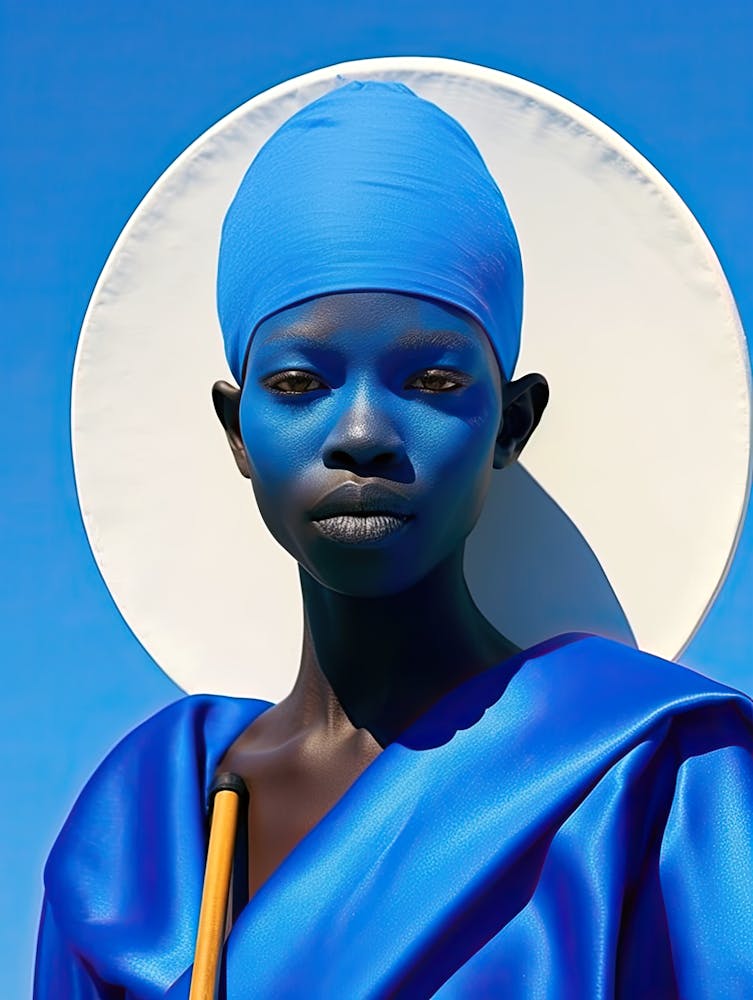Afrikanische Kosmische Eleganz: Futuristische Mode