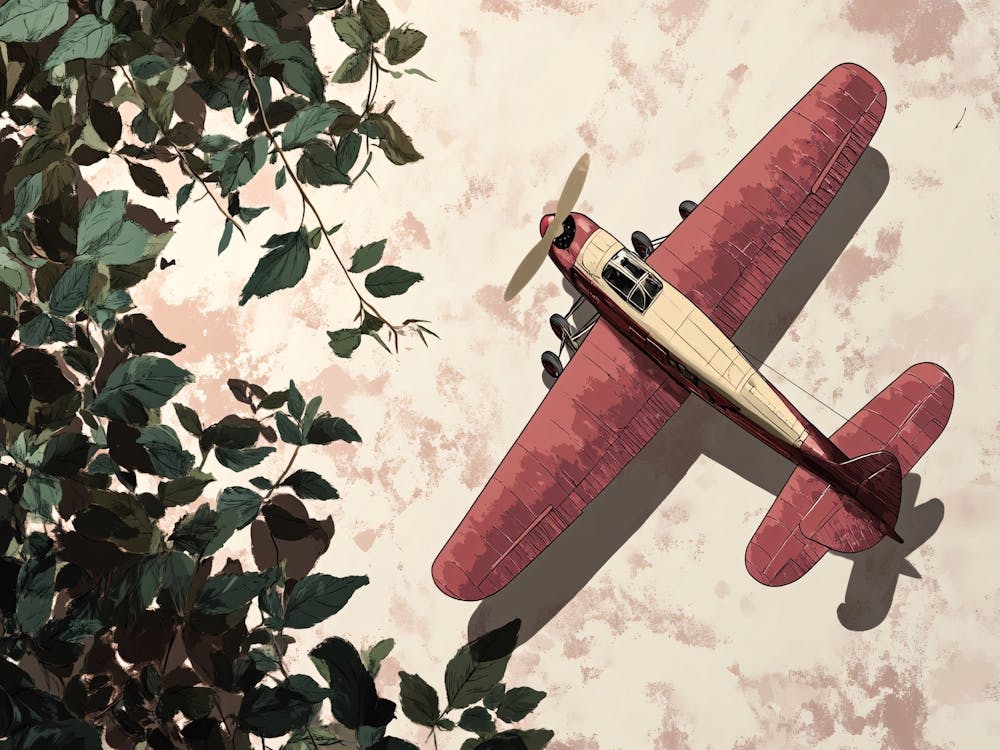 Vintage Airplane Biplane