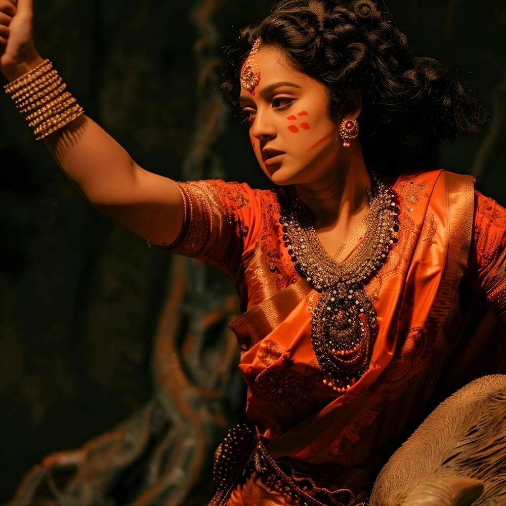 Woman In An Indian Costume
