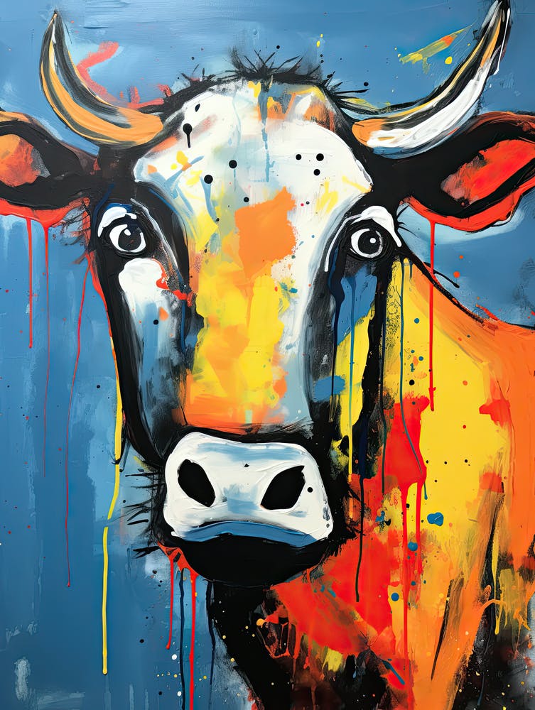 Colored cow