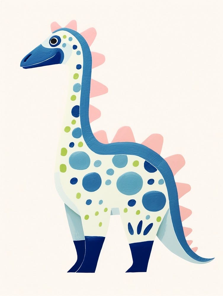 Nursery Dinosaur Art Anchisaurus 1