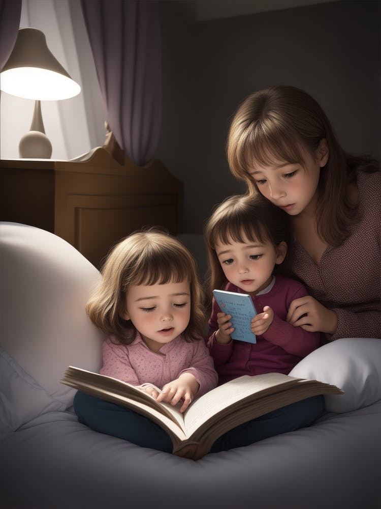 Default Mother Tells Story To A Little A Child Femal Holds 0 Bb8adf8a 08b2 47b6 8d90 07497833531b 1