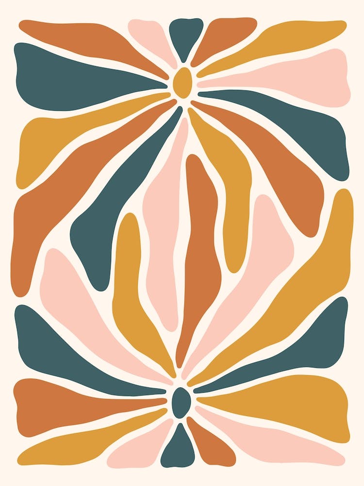 Colourful Abstract Flowers