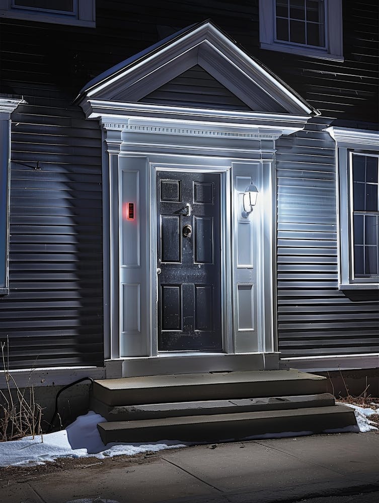 Front Door At Night