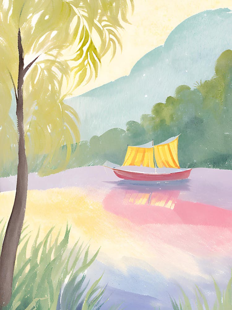 Boat On The River 1