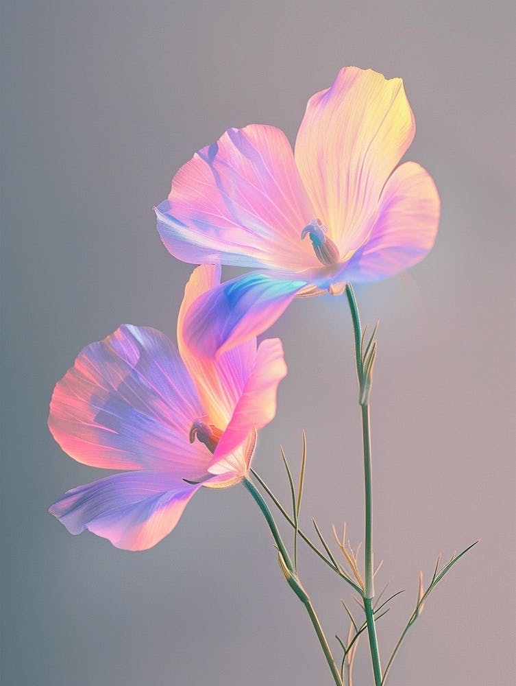Iridescent Flower Flax Flower 1