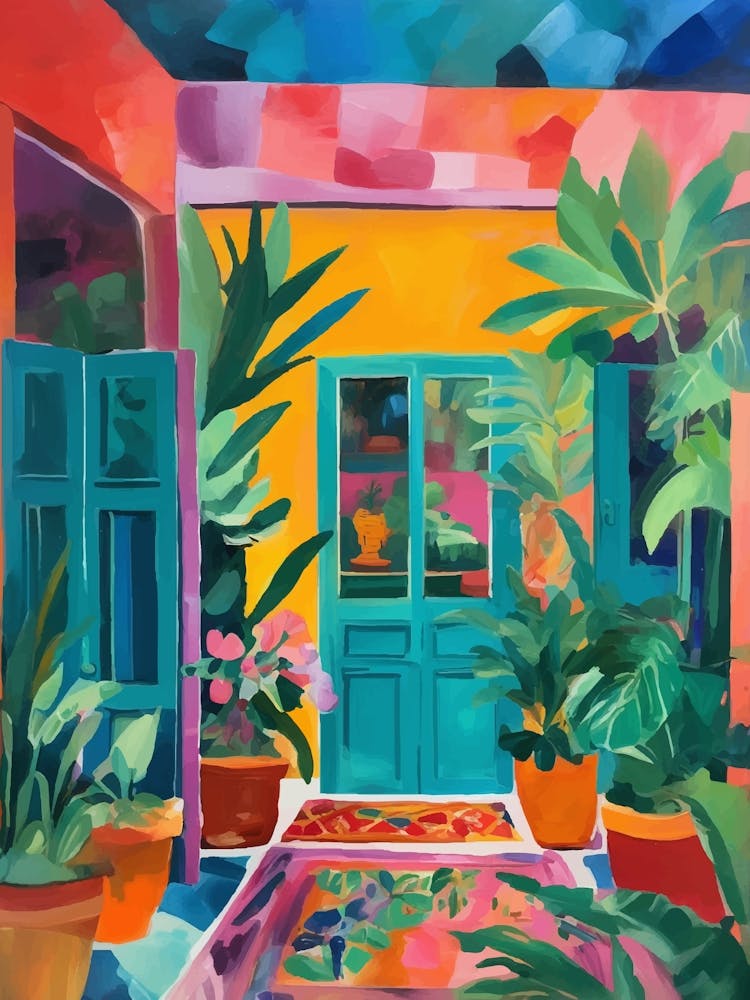 Doorway To The Colorful Garden