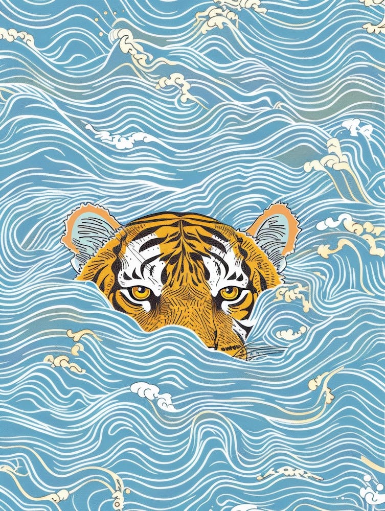 Tiger In The Water 11