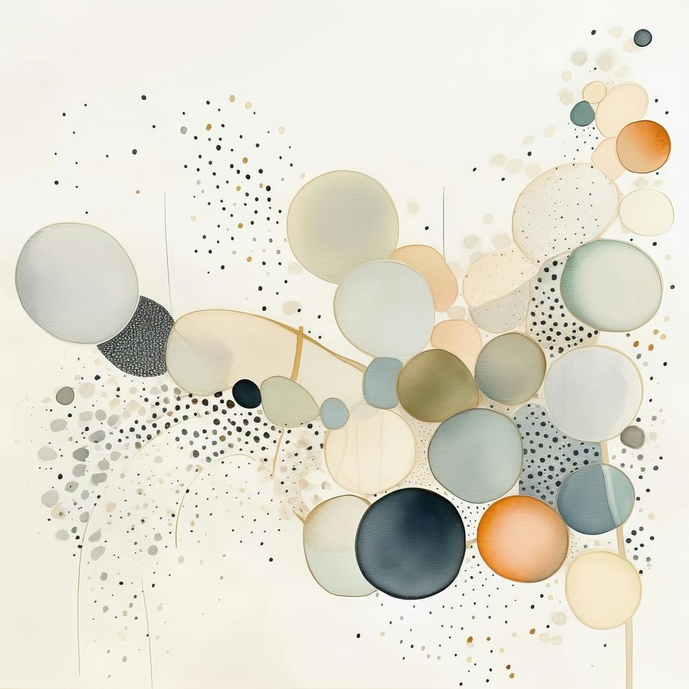 Watercolor Abstract Dots 1