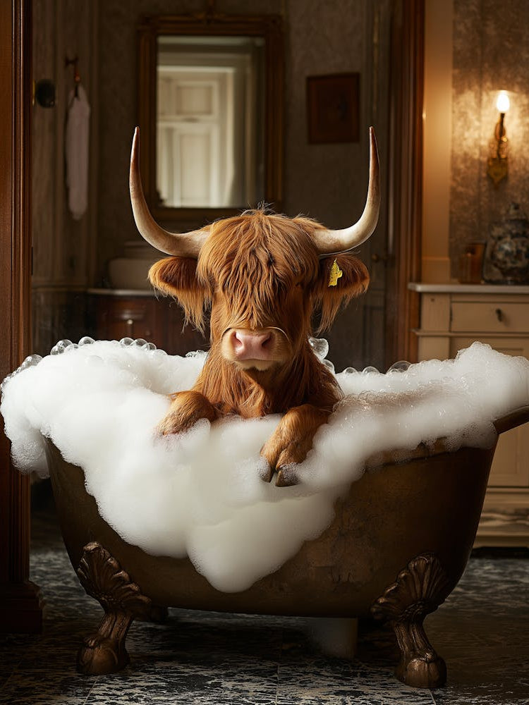 Highland Cow S Bubble Bath