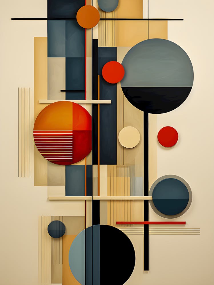 Abstrakte Harmonie – Geometrische Balance im Modernen Design