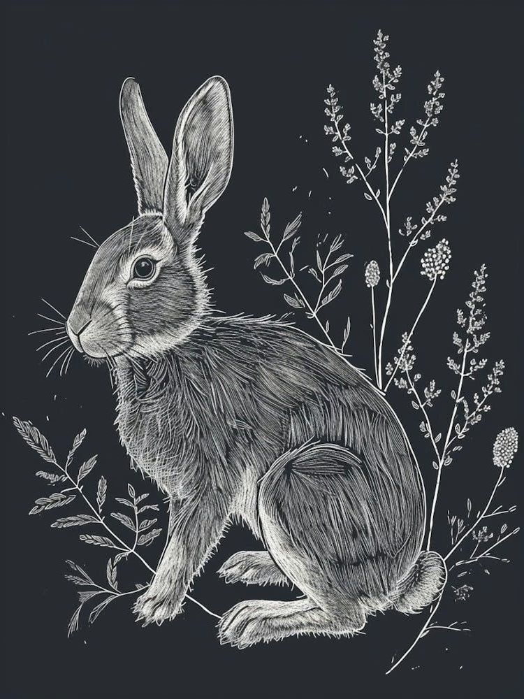 Beveren Rabbit Minimalist Illustration 2