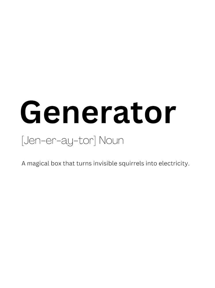 Generator Definition Meaning
